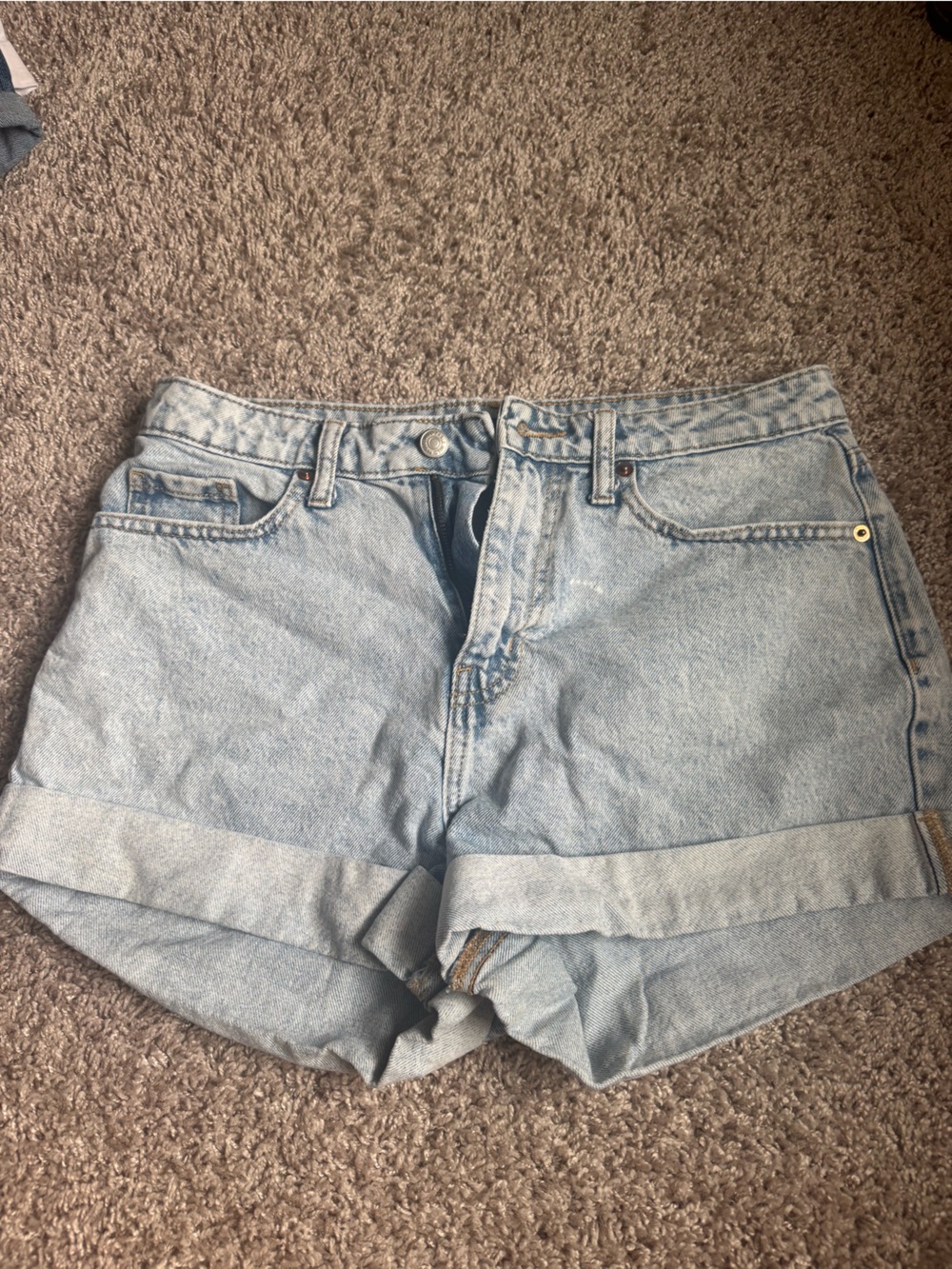 wild fable Light Blue High-Rise Denim Shorts